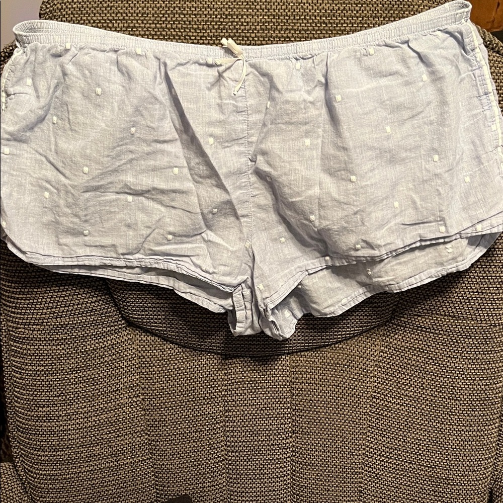 Victorias Secret Light Blue Cotton Lounge Shorts